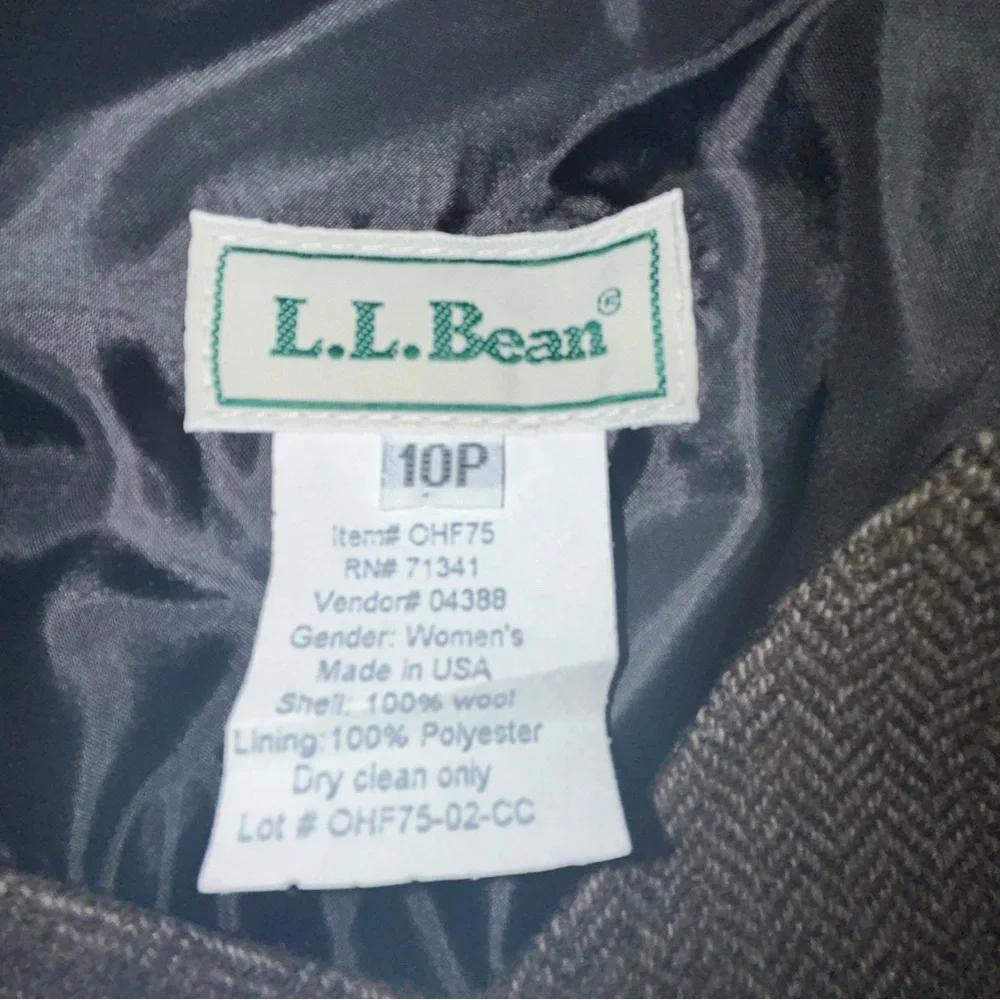 Vintage L.L. Bean wool dress‎ size 10P made in USA